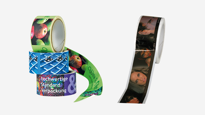 Verpackungslösung Phototape - Paketband mit Logo