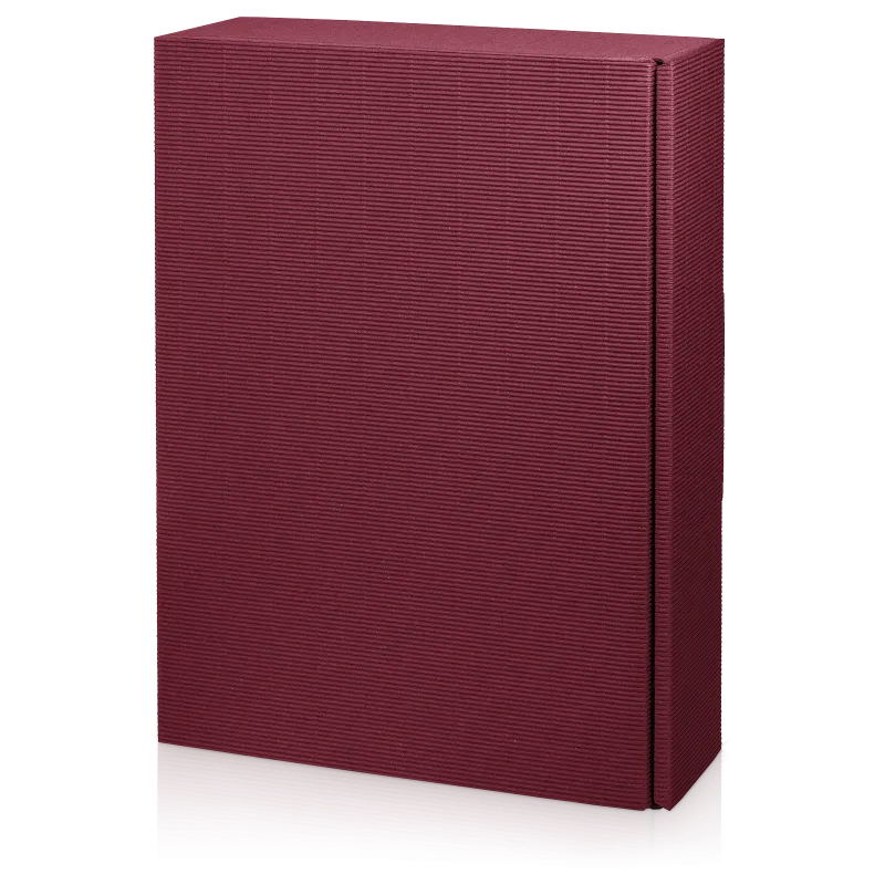 Faltschachtel Modern Welle Bordeaux 3er