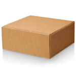 Geschenkbox Moderne Welle Schwarz und Natur
