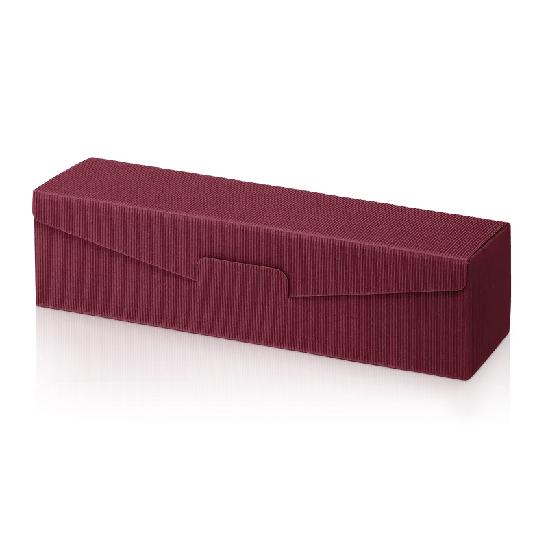 Präsentkarton Modern Welle bordeaux 1er