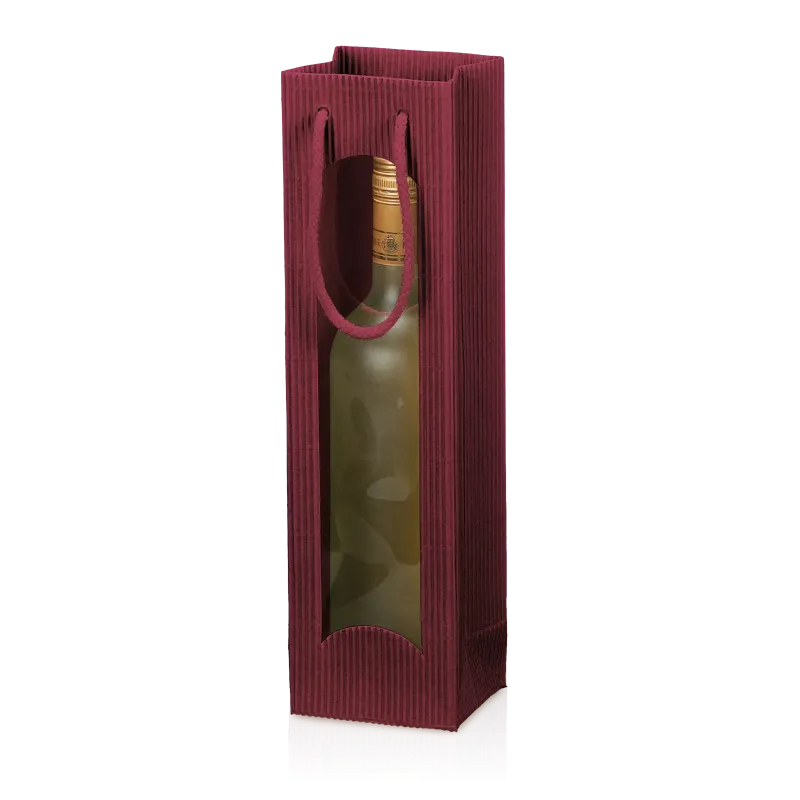 Tragetasche Offene Welle Bordeaux 1er mit Fenster