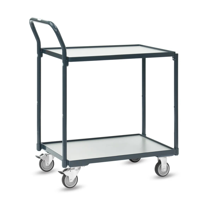 fetra 2240-7016 kompakter Tischwagen mit zwei Böden