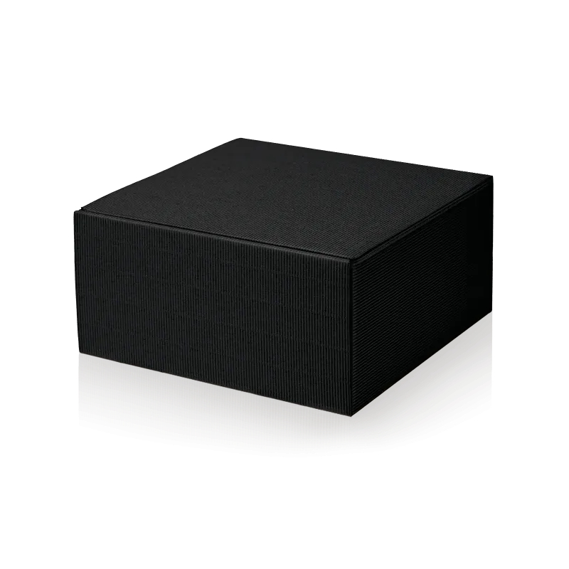 Geschenkbox Modern Welle Schwarz M