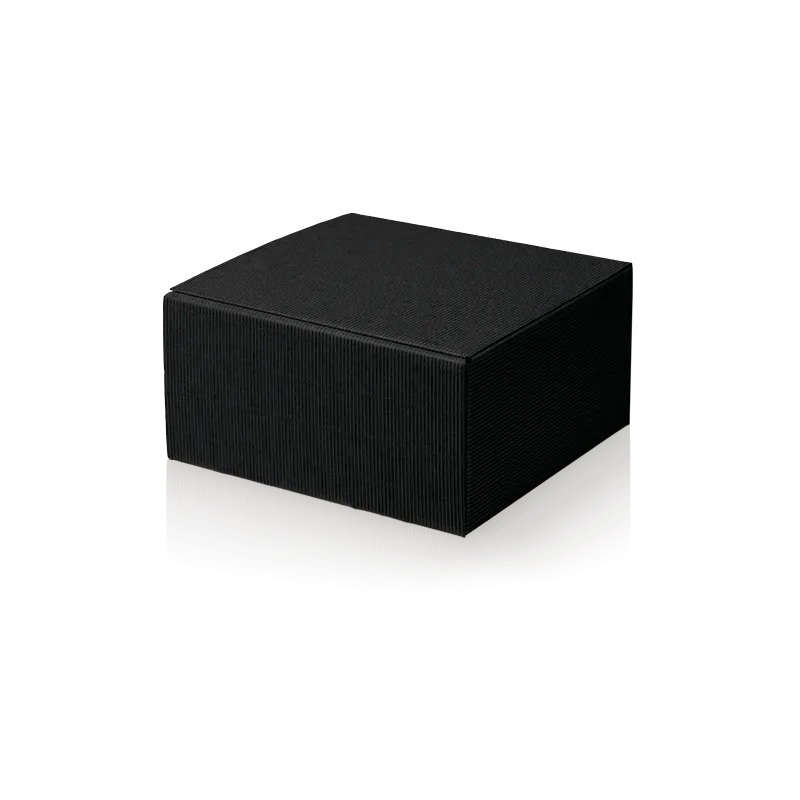 Geschenkbox Modern Welle Schwarz S