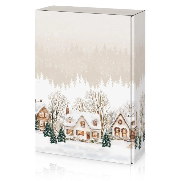 Präsentkarton Winterdorf 3er