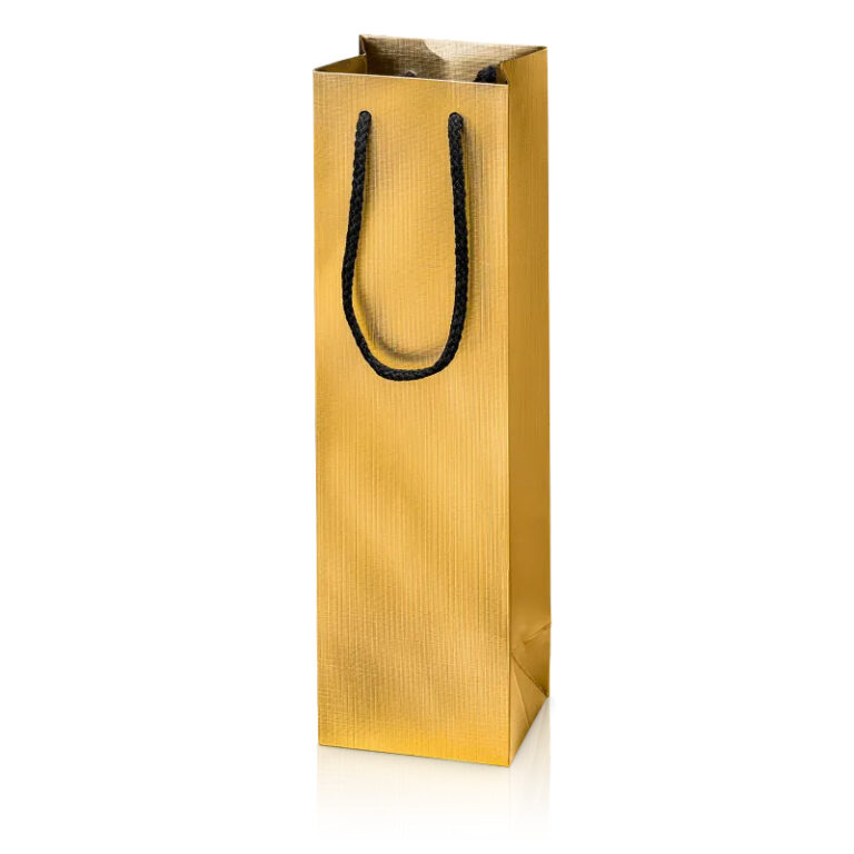 Tragetasche Satina Gold 1er, Strukturpapier
