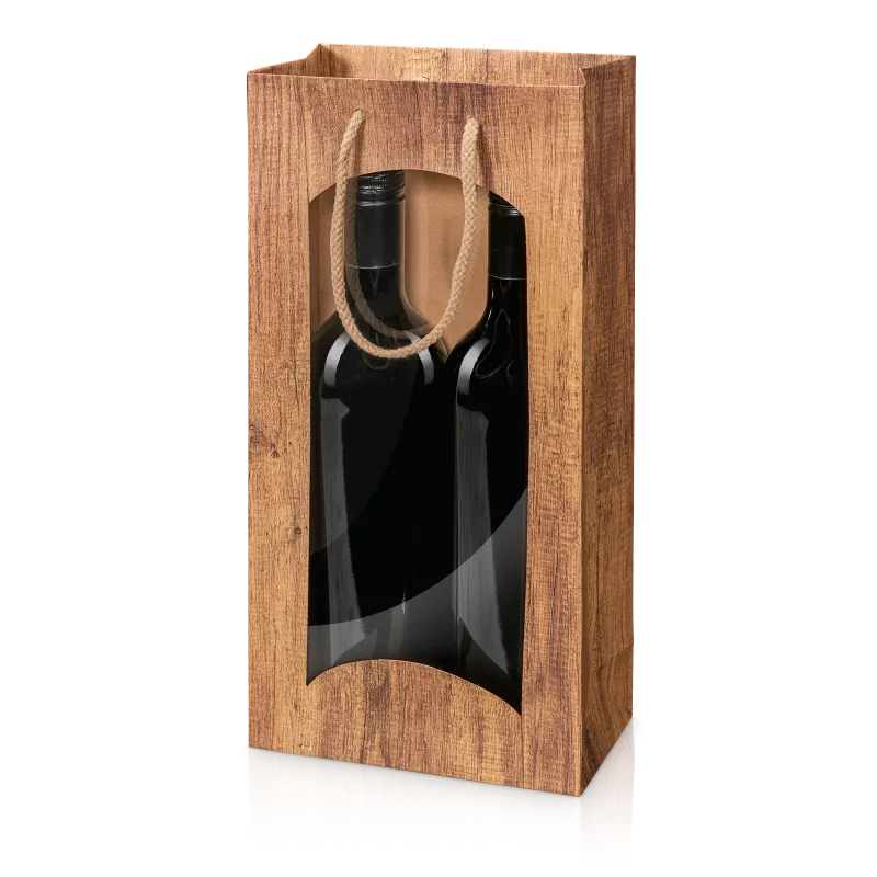 Tragetasche Timber 2er mit Fenster
