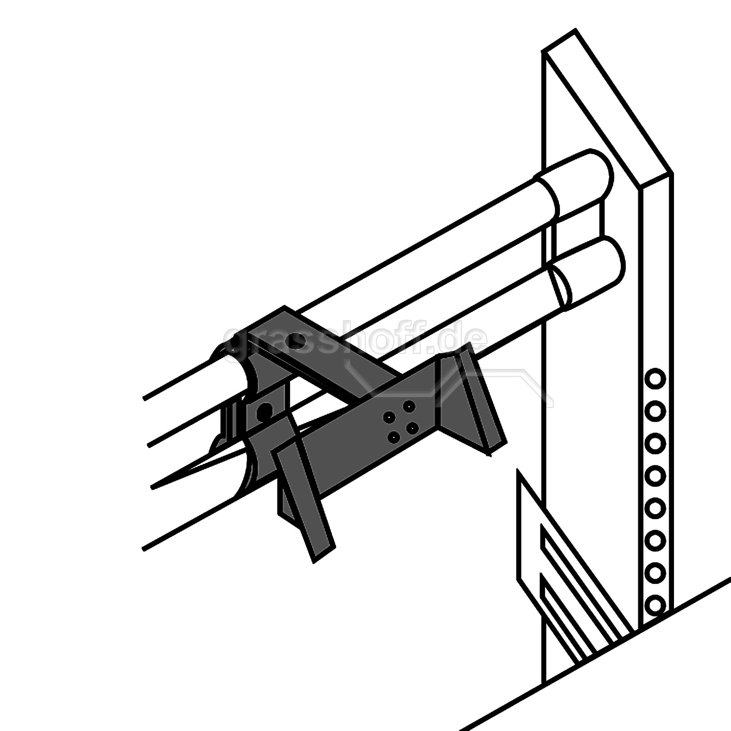 Rocholz Packtisch System Flex Halterung für Waagenanzeige_354304
