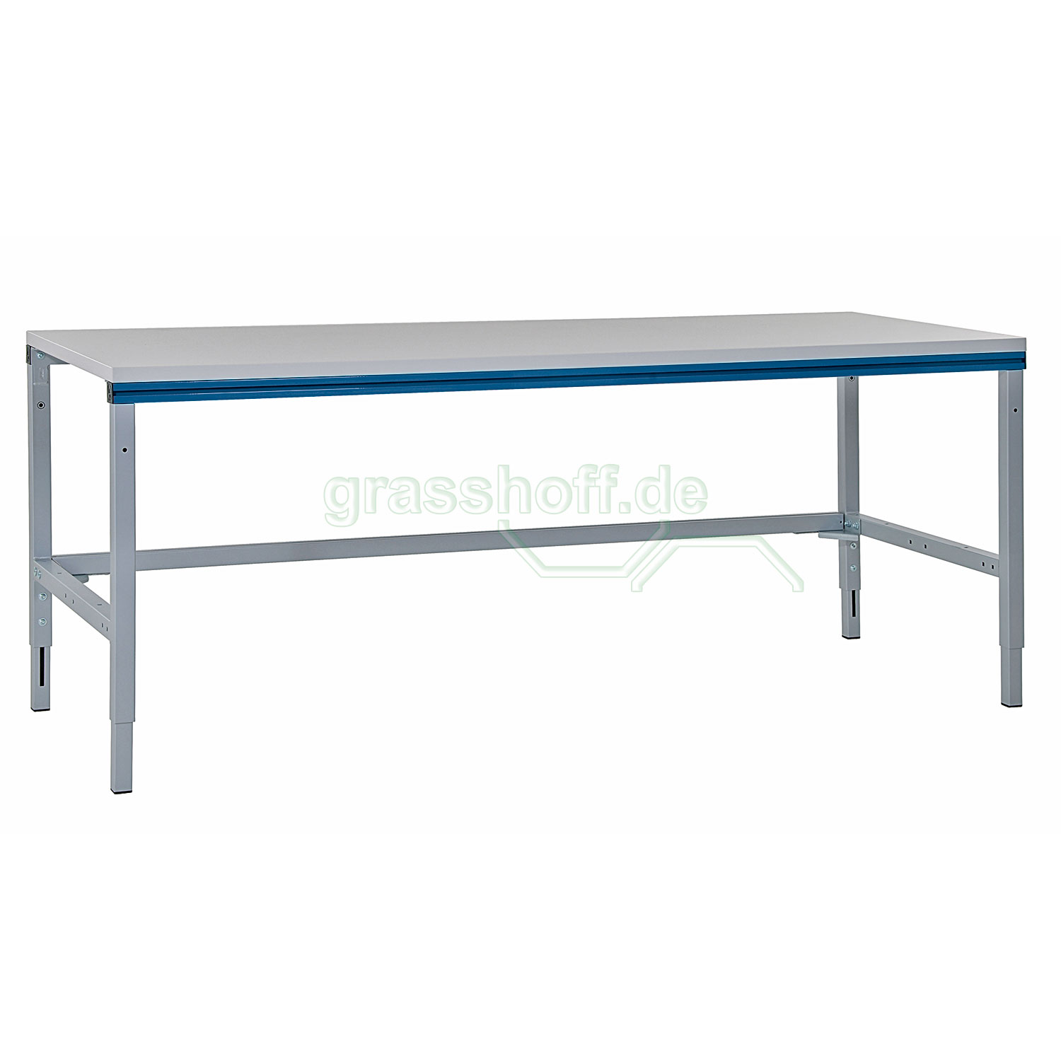 Rocholz Packtisch System Flex Grundtisch 1600x800mm enzianblau_354207