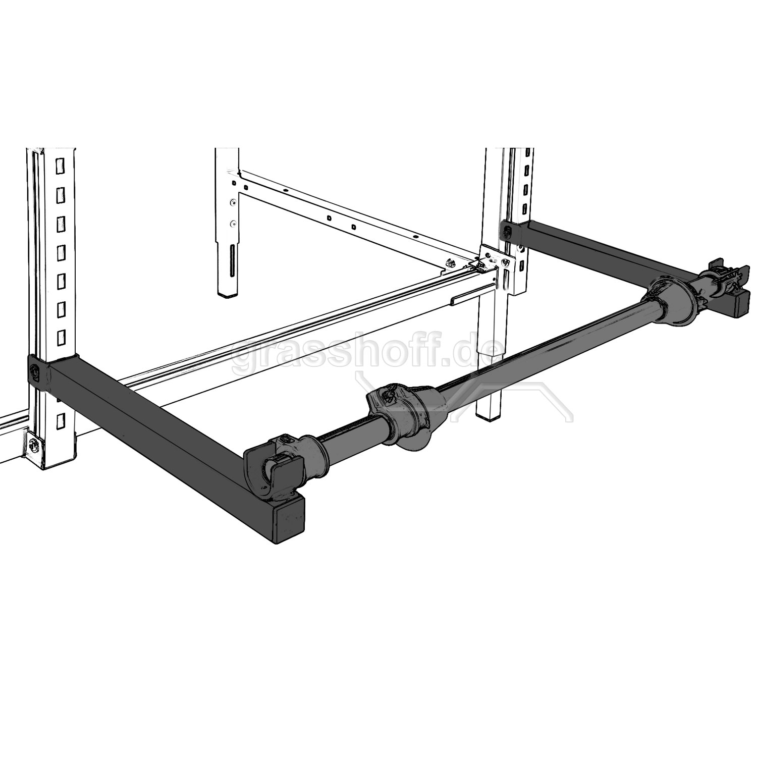 Rocholz Packtisch System Flex Rollenhalter_354234