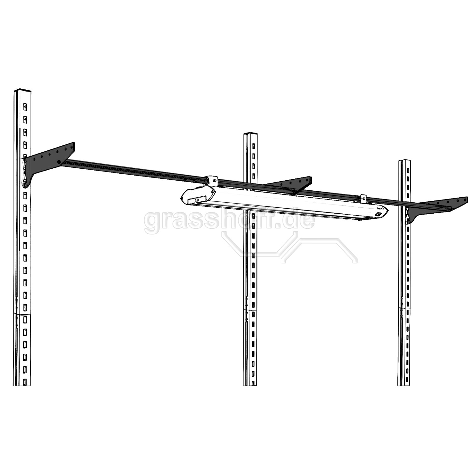 Rocholz Packtisch System Leuchtenbefestigung 1.000 mm_354294
