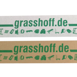 Individuell bedrucktes Papierklebeband, Beispiel Druckmotive