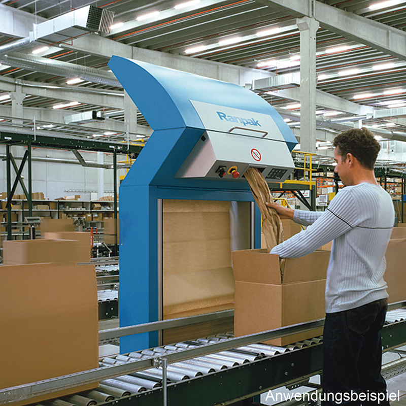 FillPak, Papierpolstersystem, Anwendungsbeispiel
