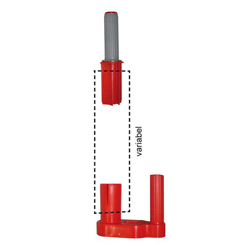 Stretchfolienabroller 2-teilig Anwendungsbeispiel
