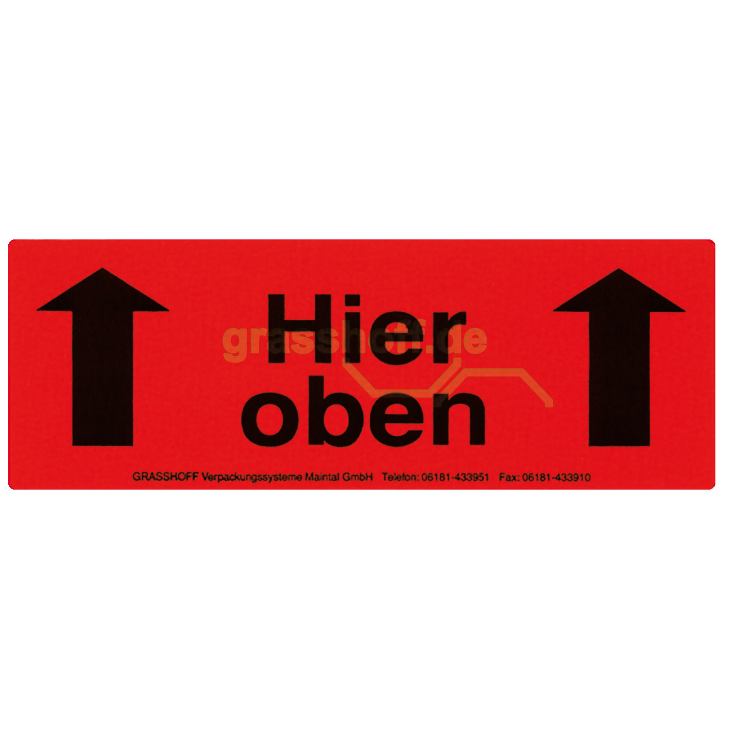 Etikett hier oben