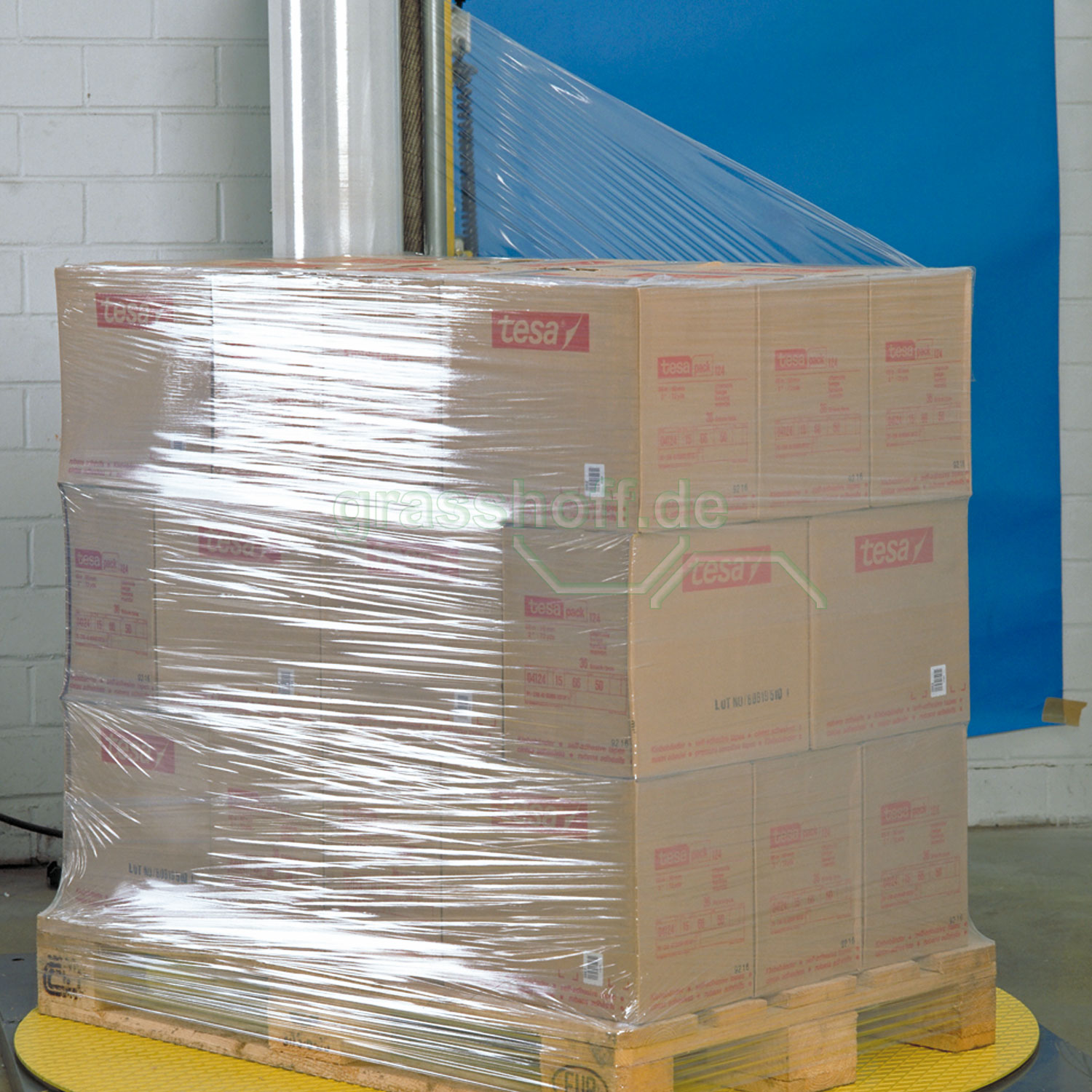 Mimalite® Stretchfolie, Anwendung Wickelmaschine