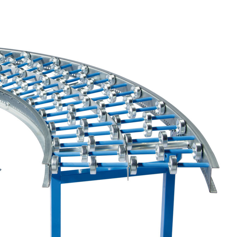 Leichtröllchenbahn-Kurve mit Tragrollen aus Stahl