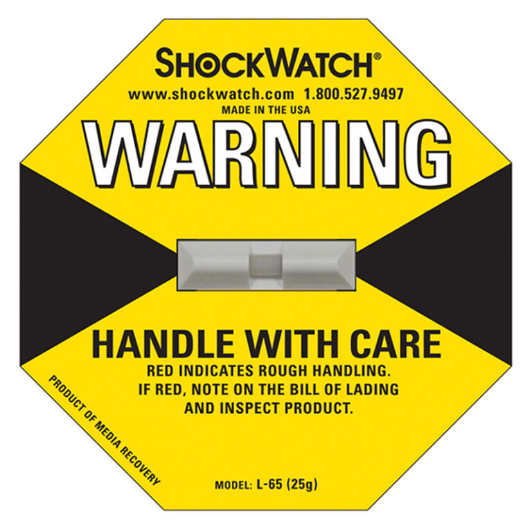 Shockwatch-Indikator gelb