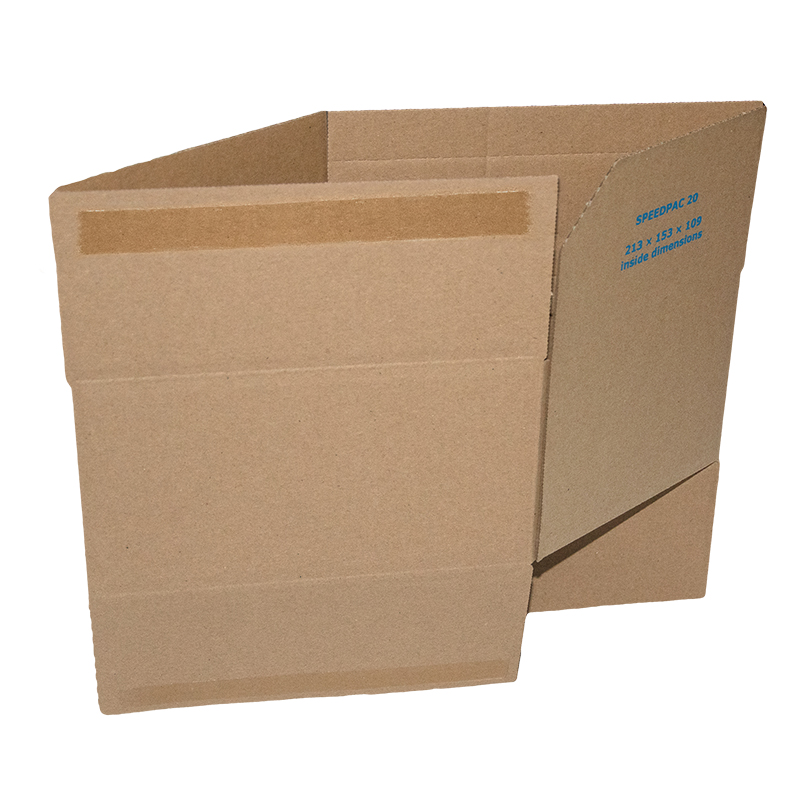 Speedpac Automatikkarton aufgeklappt