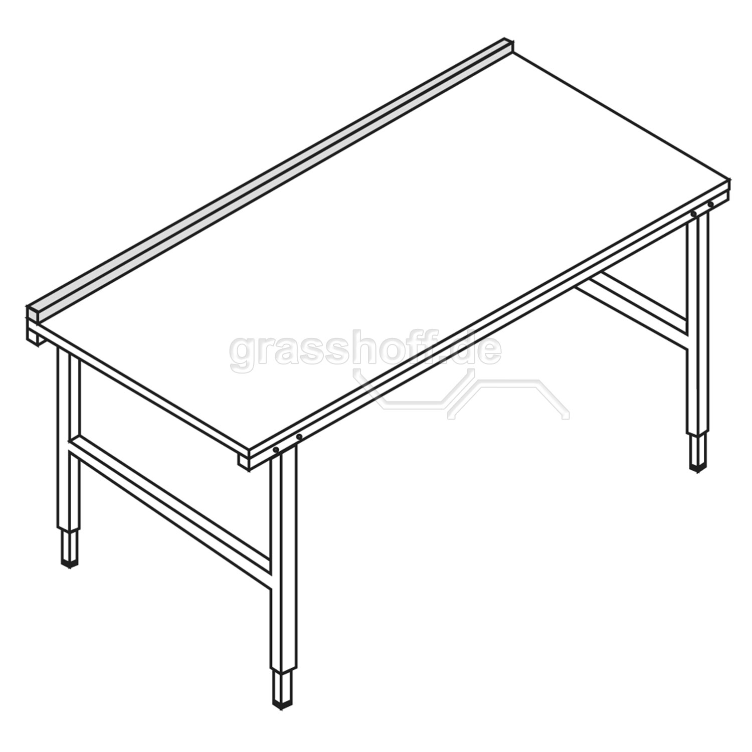 Rocholz Packtisch-System 2000 Rückwandbord_352162