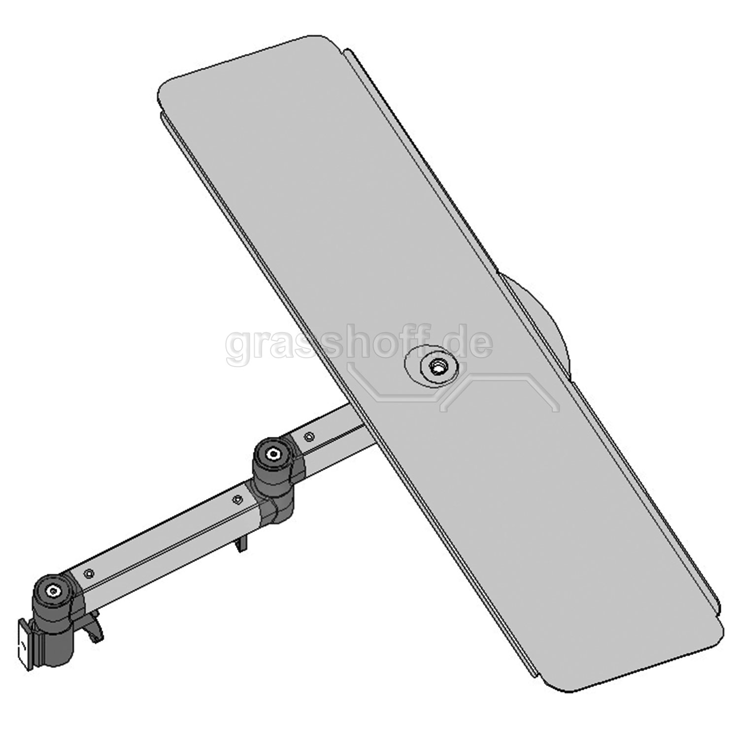 Rocholz Packtisch-System 2000 Tastatur- und Mausablage mit Gelenkarm_352207