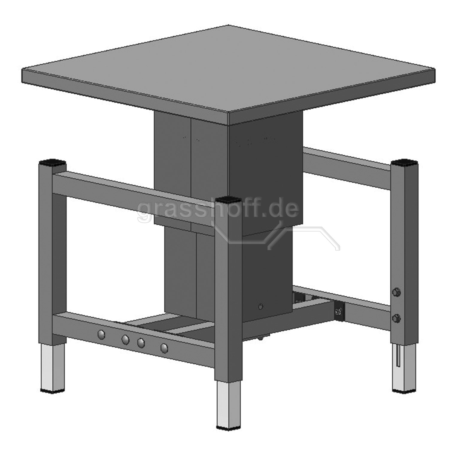 Rocholz Packtisch System 2000 Pneumatischer Hubtisch_352405