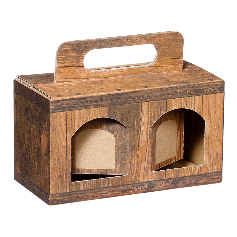 Tragebox Vintage für 2 kleine Gläser