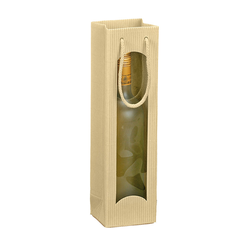 Tragetaschen Offene Welle 1er creme