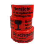 Warnklebeband, Klebeband, Warnhinweise, Sicherheit, Versand