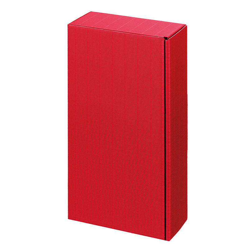 Weinverpackung Geschenkverpackung Offene Welle 2er bordeaux