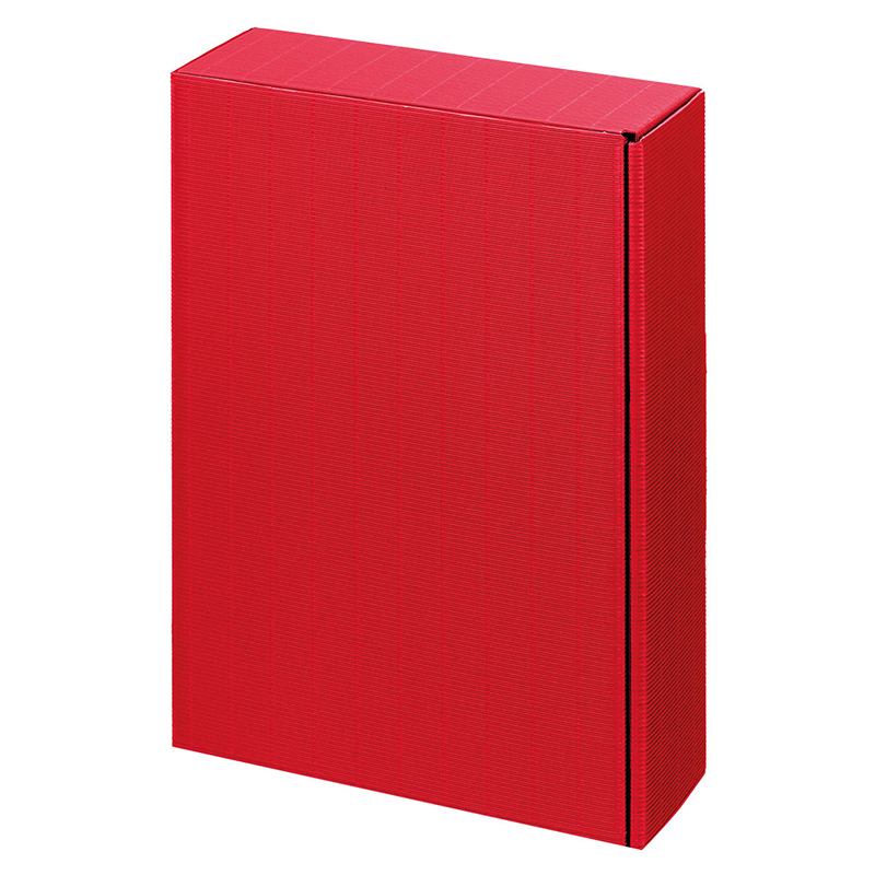 Weinverpackung Geschenkverpackung Offene Welle 3er bordeaux