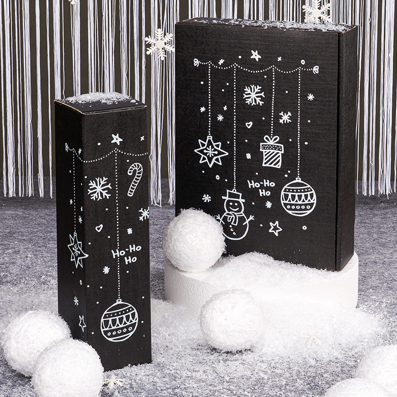 Wein- und Geschenkkarton Seta X-MAS eingeschneit